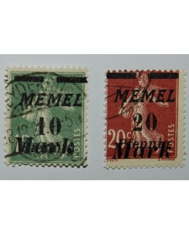 Klaipėda/Memel, Mi 108-109, ʘ