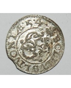 Švedija/Livonija. Karolis X Gustavas. Šilingas (solidas), 1654 m. UNC