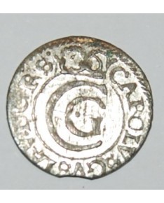 Švedija/Livonija. Karolis X Gustavas. Šilingas (solidas), 1654 m. UNC