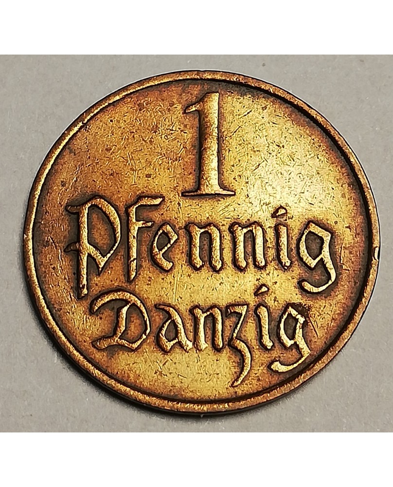 Dancigas/Danzig. 1 Pfennig, 1930