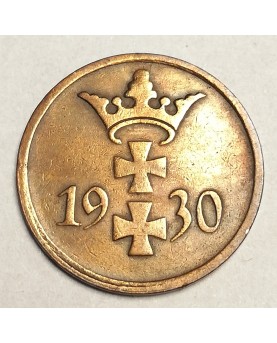 Dancigas/Danzig. 1 Pfennig, 1930
