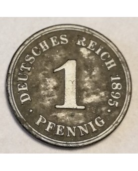 Vokietija. 1 pfennig, 1895...