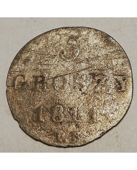 Lenkija. 5 groszy, 1811 m.