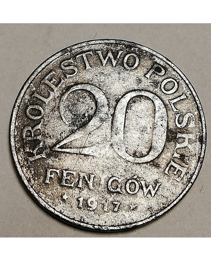 Krolestwo Polskie. 20 Fenigow, 1917