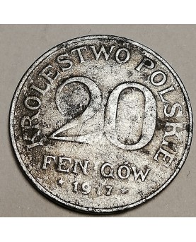 Krolestwo Polskie. 20 Fenigow, 1917