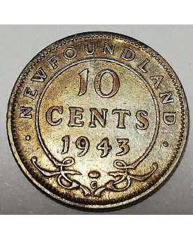 Kanada/Canada. 10 cents, 1943. NEW FOUNDLAND