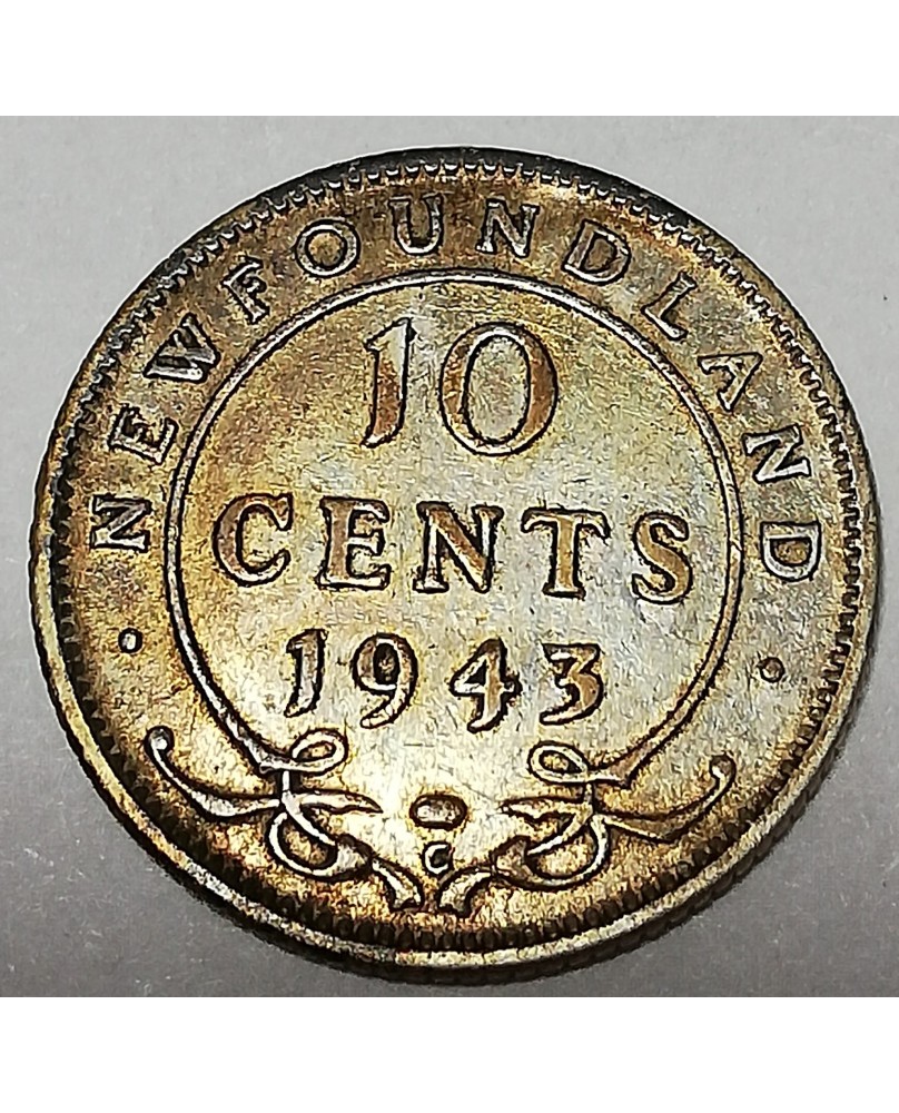 Kanada/Canada. 10 cents, 1943. NEW FOUNDLAND Kanada/Canada. 10 cents, 1943. NEW FOUNDLAND