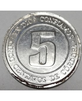 Nikaragva/Nicaragua. 5 Centavos, 1974 m., FAO. UNC