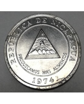 Nikaragva/Nicaragua. 5 Centavos, 1974 m., FAO. UNC