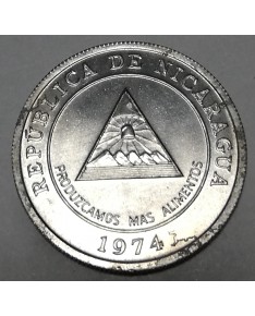 Nikaragva/Nicaragua. 5 Centavos, 1974 m., FAO. UNC