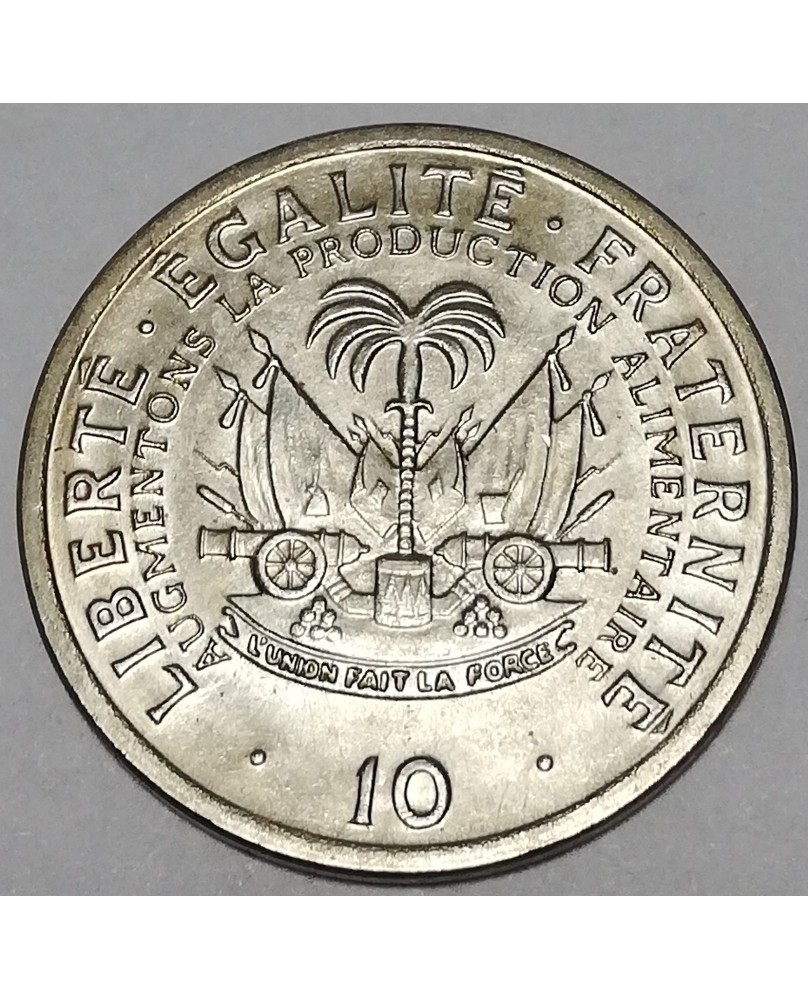 Haitis/Haiti. 10 Centimes, 1975 m.. FAO. UNC