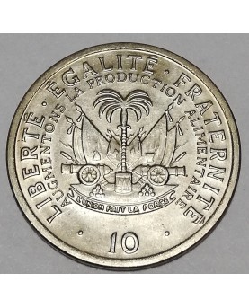 Haitis/Haiti. 10 Centimes, 1975 m.. FAO. UNC