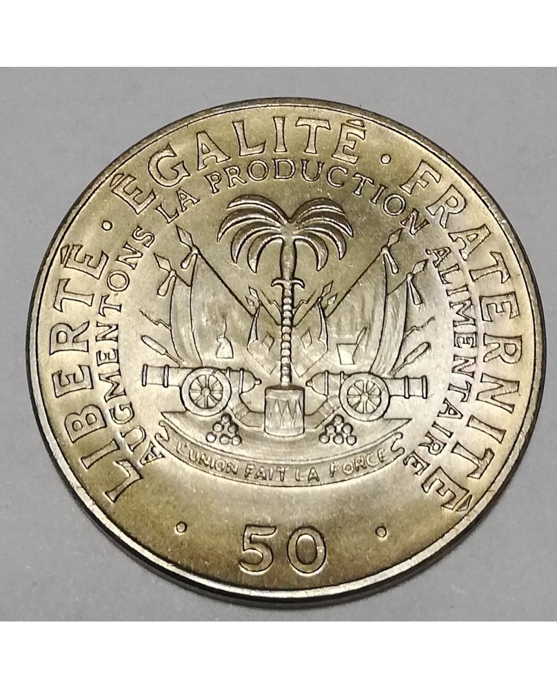 Haitis/Haiti. 50 Centimes, 1972 m. FAO. UNC