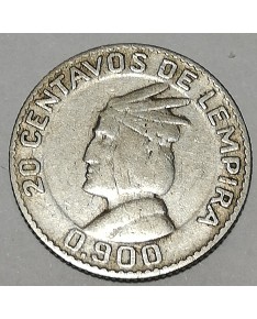 Honduras/Hondūras. 20 centavos, 1952 m.