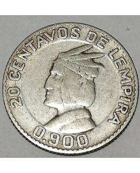 Honduras/Hondūras. 20 centavos, 1952 m.