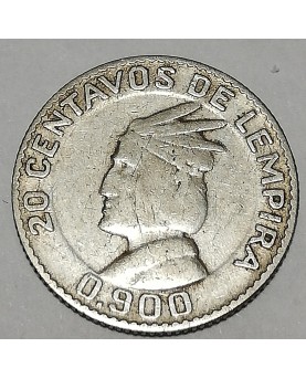 Honduras/Hondūras. 20 centavos, 1952 m.