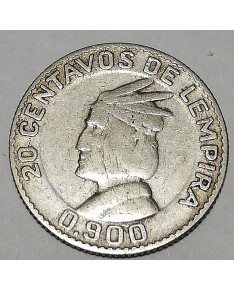 Honduras/Hondūras. 20 centavos, 1952 m.