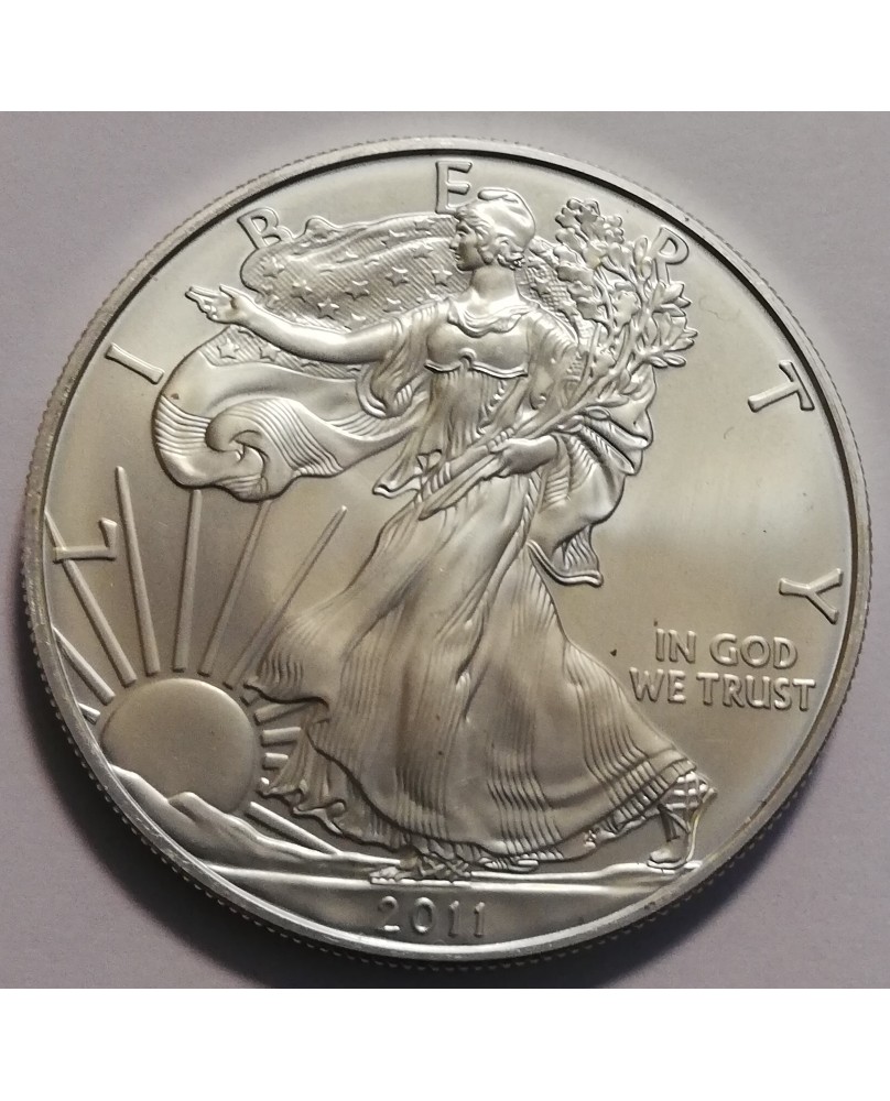 JAV/United States. 1 dollar, 2011 m., UNCIJA GRYNO SIDABRO JAV/United States. 1 dollar, 2011 m., UNCIJA GRYNO SIDABRO