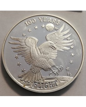 JAV/United States. Medalis "100 years of flight". 40 g GRYNO SIDABRO