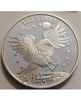 JAV/United States. Medalis "100 years of flight". 40 g GRYNO SIDABRO