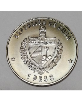 Kuba/Cuba. 1 Peso, 1981 m., UNC. FUTBOLAS