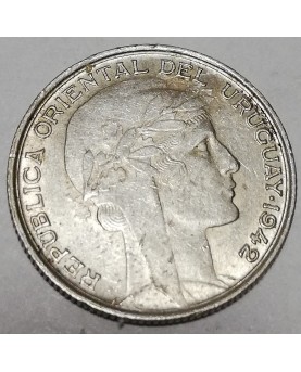 Urugvajus/Uruguay. 20 Centesimos, 1942 m.