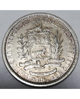 Venesuela/Venezuela. 1 Bolivar, 1960 m.