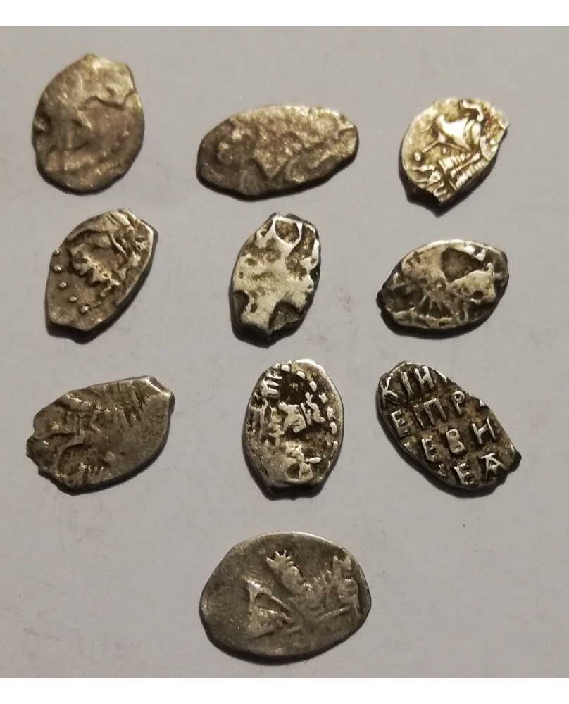 Rusija. Petras I Didysis. Kapeika (10 vnt), apie 1700 m. Rusija. Petras I Didysis. Kapeika (10 vnt), apie 1700 m.
