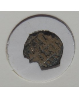 Vladimiras Algirdaitis. 1/4 denaro (Podražanije). Mažiausia iš žinomų šio tipo monetų, 1362-1395 m. (1-039)