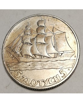Lenkija. 5 zlotych, 1936 m....
