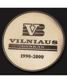 Medalis "Vilniaus bankui 10 metų", (Ag0.925)