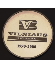Medalis "Vilniaus bankui 10 metų", (Ag0.925)