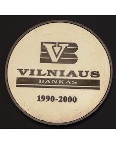 Medalis "Vilniaus bankui 10 metų", (Ag0.925)