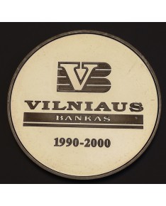 Medalis "Vilniaus bankui 10 metų", (Ag0.925)
