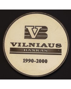 Medalis "Vilniaus bankui 10 metų", (Ag0.925)