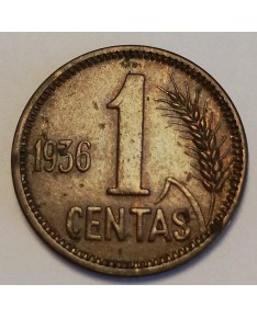 Lietuva. 1 centas, 1936 m.