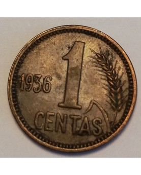 Lietuva. 1 centas, 1936 m.