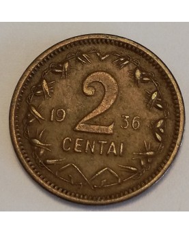 Lietuva. 2 centai, 1936 m.