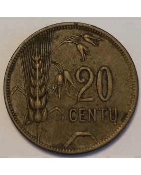 Lithuania. 20 centų, 1925 m.