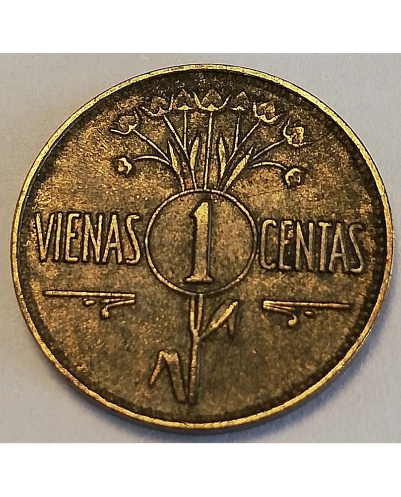 Lietuva. 1 centas, 1925 m. Lietuva. 1 centas, 1925 m.