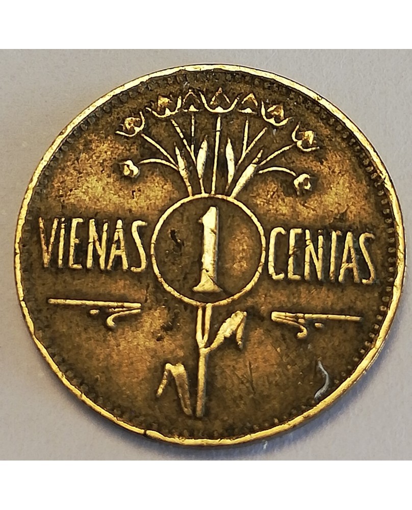 Lietuva. 1 centas, 1925 m. Lietuva. 1 centas, 1925 m.