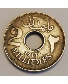 Egiptas/Egypt. 2 milliemes, 1917 m.