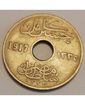 Egiptas/Egypt. 5 milliemes, 1917 m.
