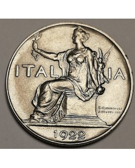 Italija/Italy. 1 Lira, 1922