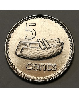 Fidžis/Fiji. 5 Cents, 1998,...