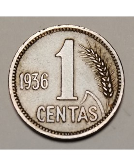 Lietuva. 1 centas, 1936 m.