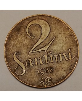 Latvija. 2 santimi, 1932 m.