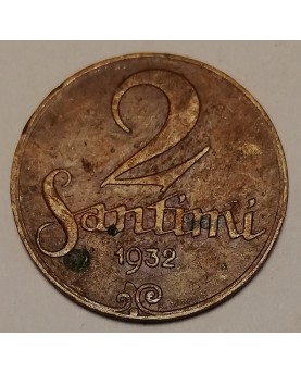 Latvija. 2 santimi, 1932 m.