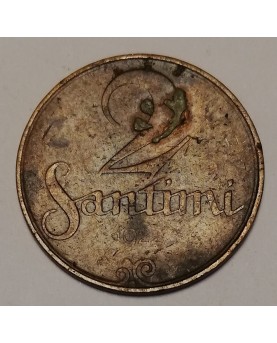 Latvija. 2 santimi, 1922 m.