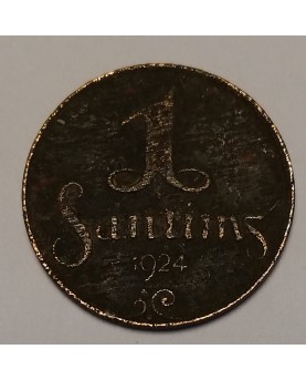 Latvija. 1 santims, 1924 m.